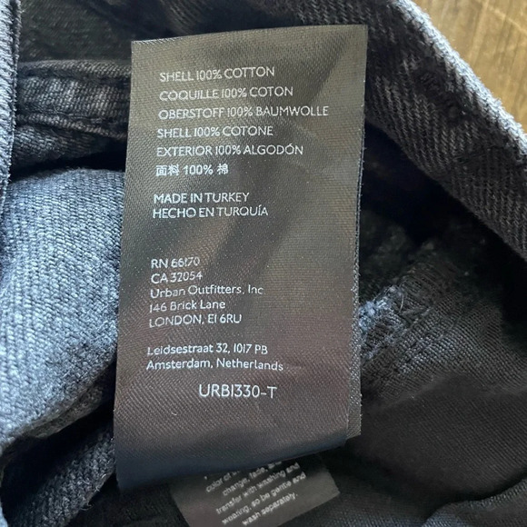 BDG Urban Outfitter Jeans Women’s 27 Black High Rise Baggy Skater Ripped Grunge - Picture 16 of 16